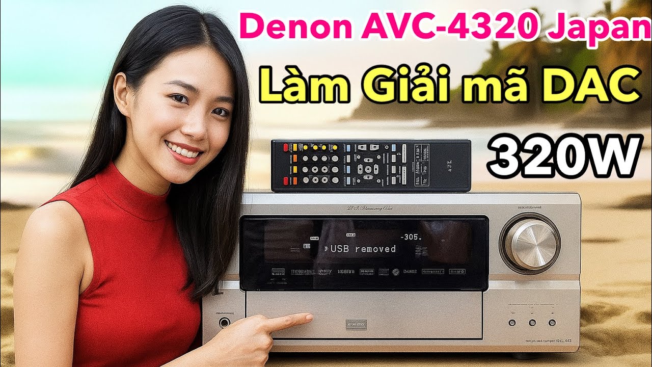 Denon AVC-4320 Japan decodes DAC BurrBrown, 320W optical port