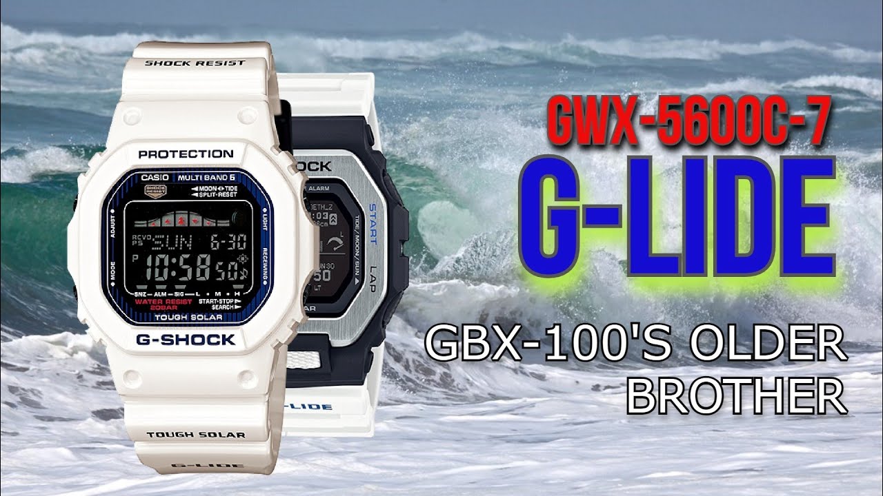 The G-Shock GWX-5600C is the Original G-Lide Surfer Watch | Full