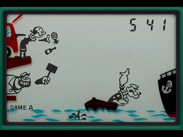 Game & Watch: Popeye (Wide Screen) (1981 Nintendo) - YouTube