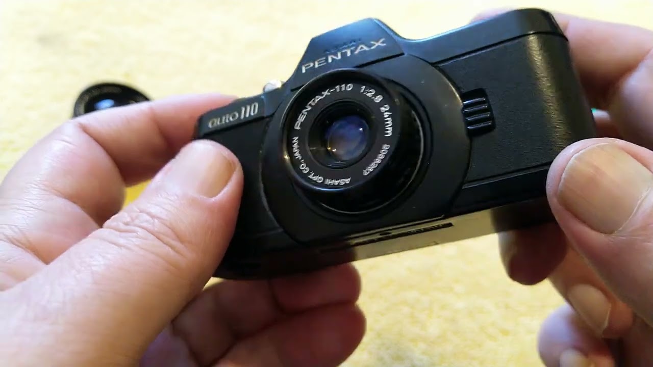 Pentax auto 110, smallest SLR with interchangeable lenses, 1978