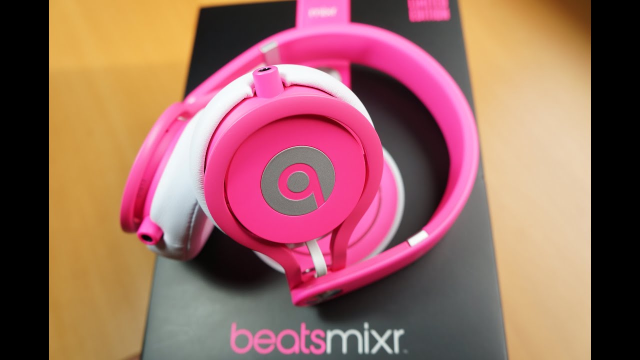 Beats by Dr Dre MIXR NEON PINK - YouTube