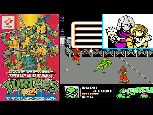 FC『T.M.N.T タートルズ2』クリア-1021本目【マルカツ!レトロゲーム