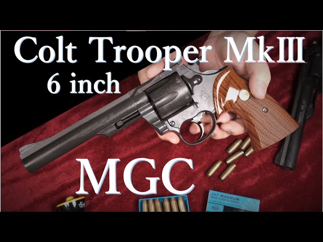 Out of print MGC COLT TROOPER MkⅢ 6in HW model gun - YouTube