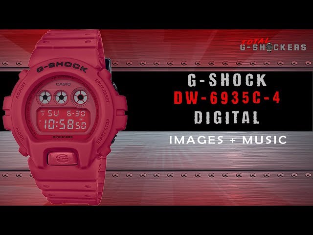 Casio G-Shock DW6935C-4 Red Out Digital Watch | Music & HD Images