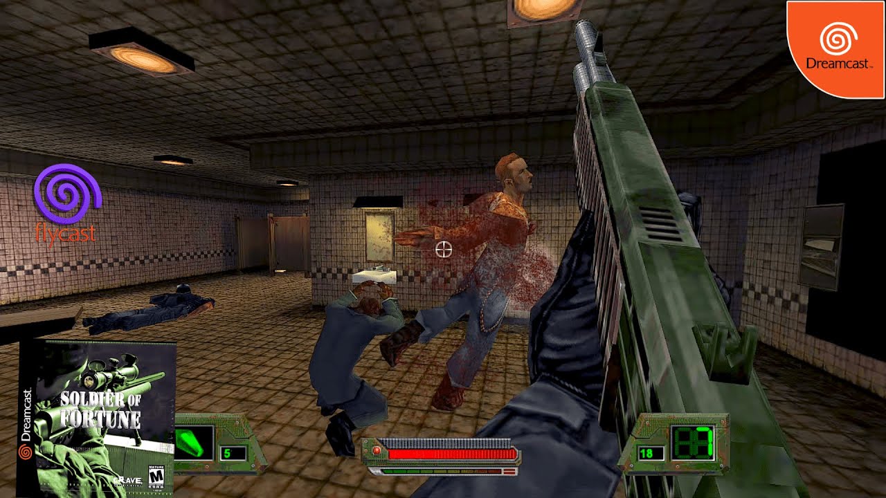 Soldier of Fortune (2001) SEGA Dreamcast Gameplay in HD (Flycast