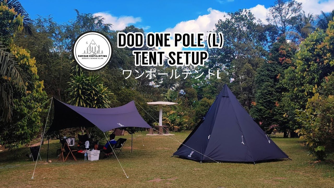 DoD One Pole (L) Tent Time-lapse Setup #Camping #DoDOnePole #ワン