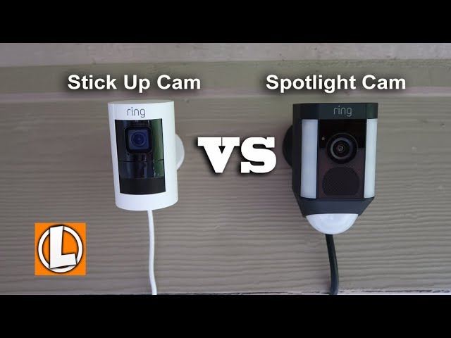 Ring Stick Up Cam vs Ring Spotlight Camera - Comparison of