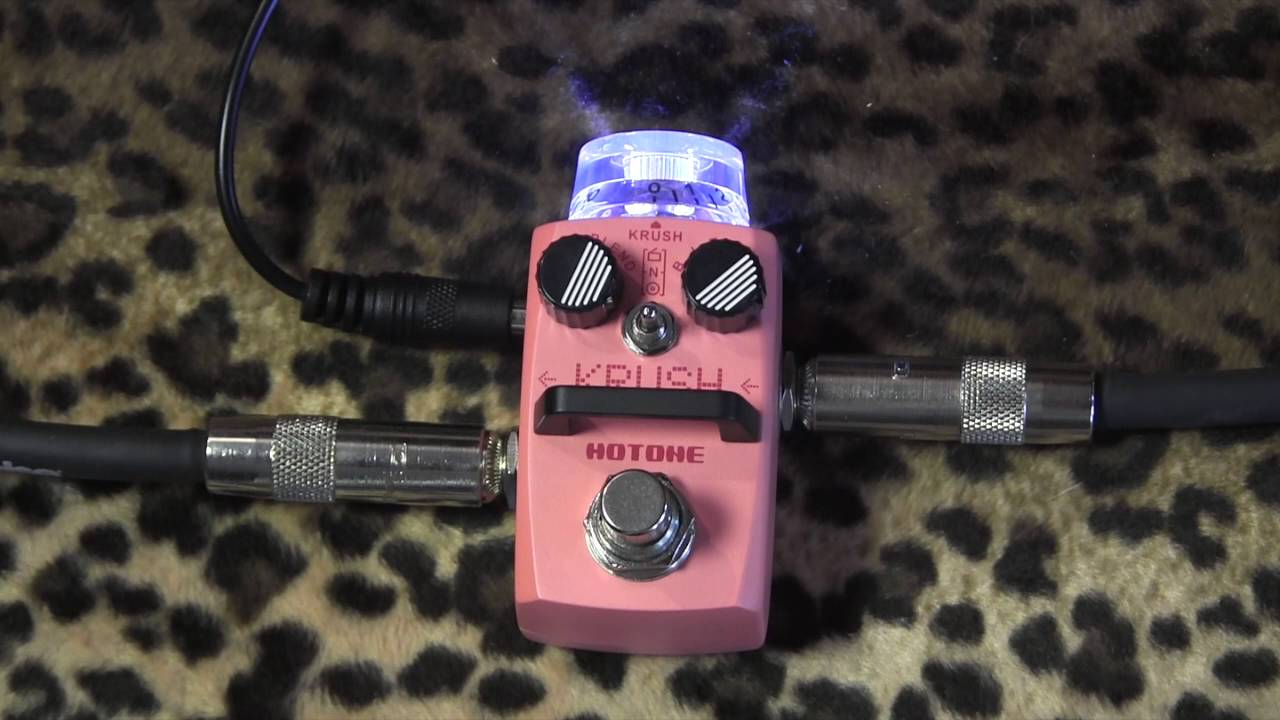 Hotone Audio KRUSH micro pedal Bit Crushing box of love and
