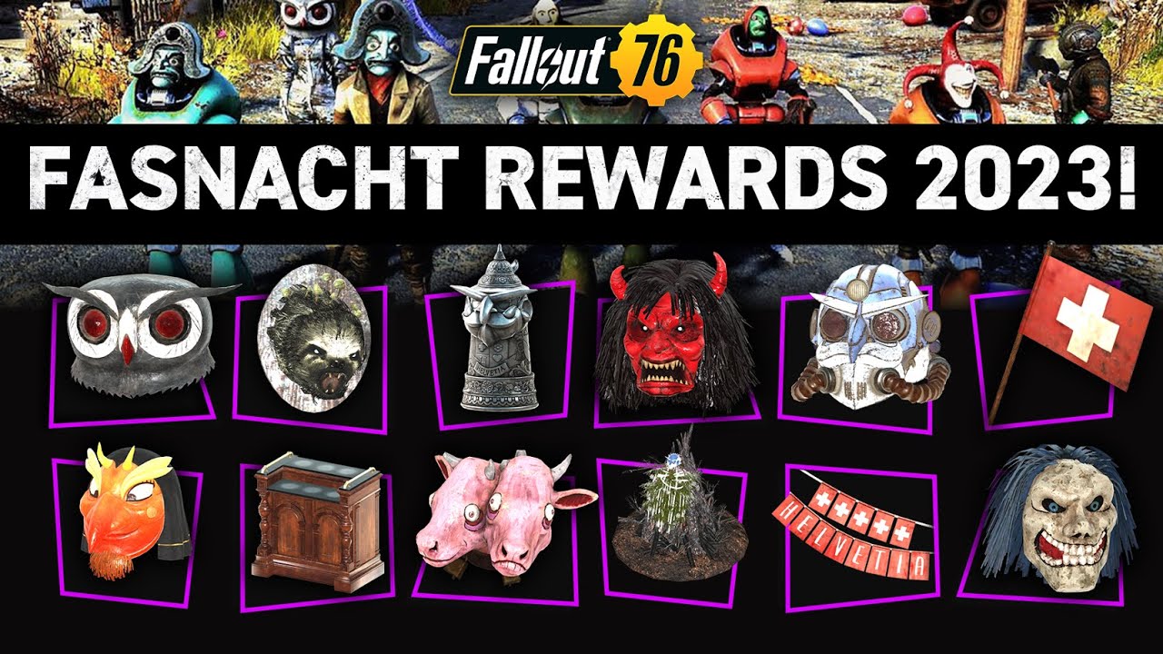 ALL FASNACHT REWARDS 2023 | Fallout 76 - YouTube