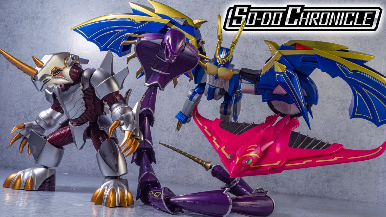 装動】バイクに変形するダークレイダーセット＆3体が合体する