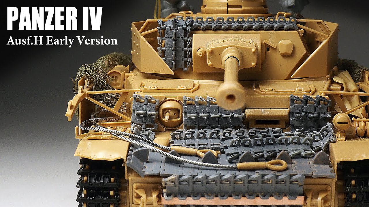 PANZER IV Ausf.H - Part 1 - 1/35 TAMIYA - Tank Model - [ model