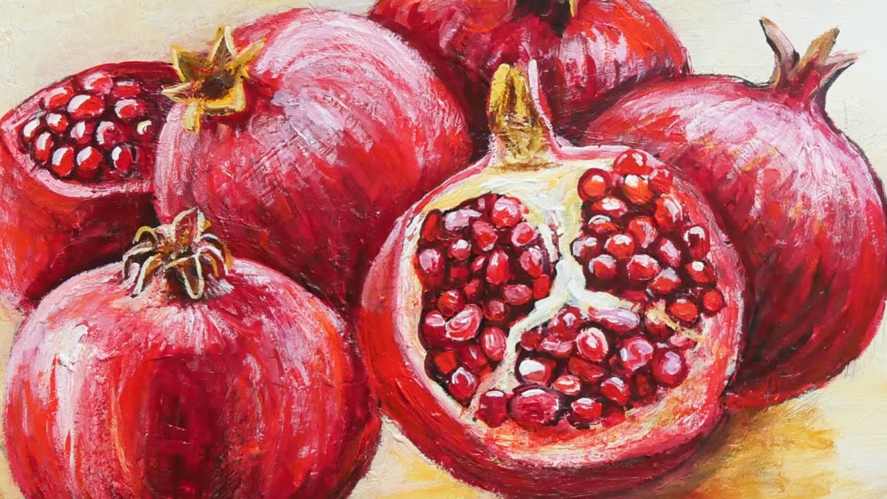 ザクロ】#油彩画 #芸術 #油絵 #絵 #アート #oilpainting #oil #painter