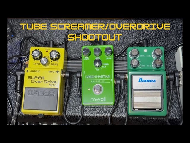 Tube Screamer / Overdrive Shootout - Ibanez vs Boss vs Movall