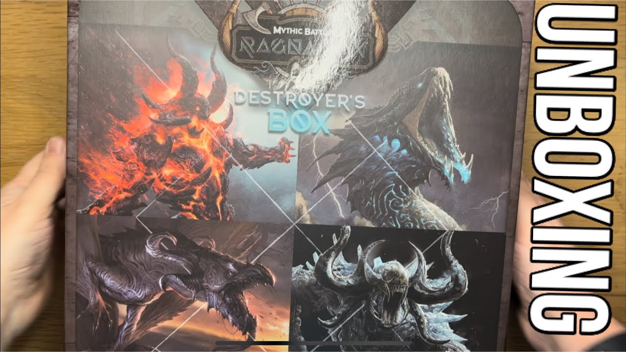 Mythic Battles Ragnarok: Destroyeds box (with Ymir) unboxing
