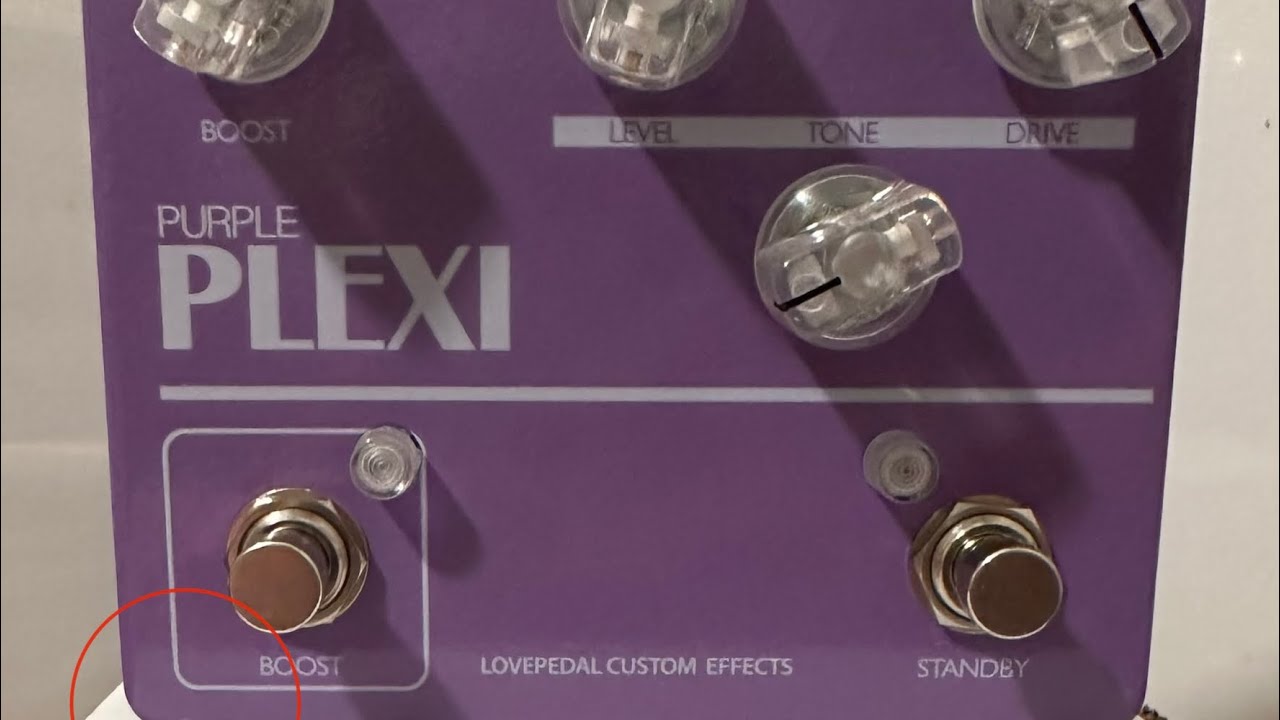 Lovepedal Purple Plexi Plus Overdrive and Boost Guitar Pedal Demo