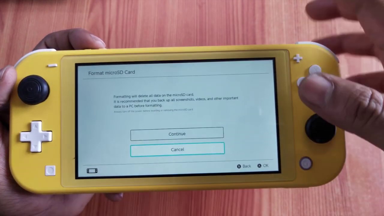 How to FORMAT Micro SD Card in NINTENDO SWITCH LITE? - YouTube