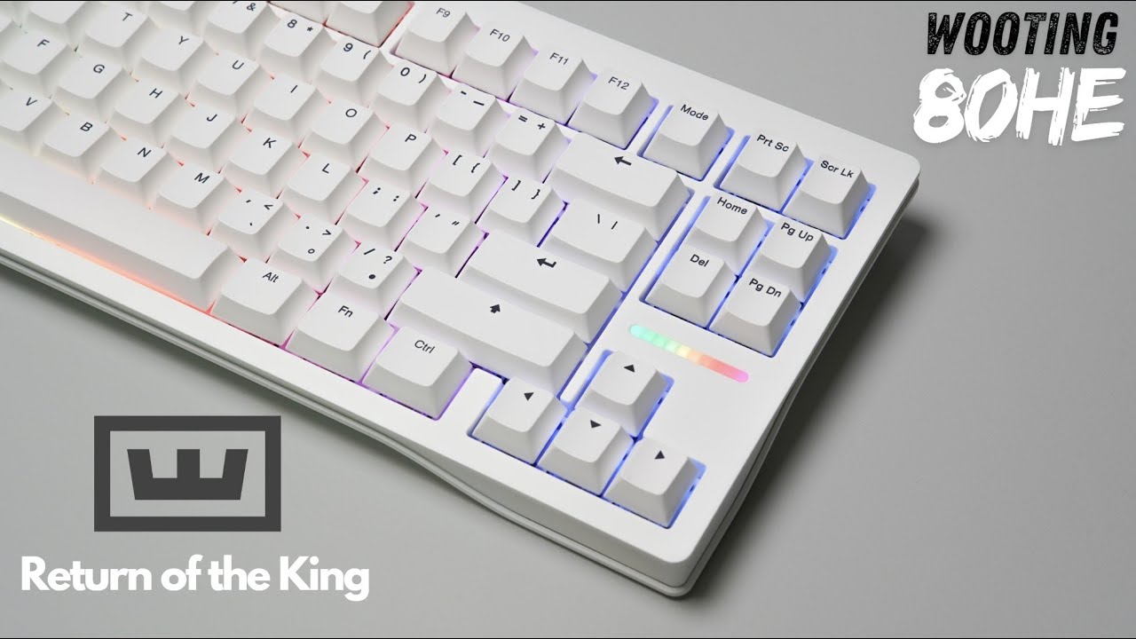 Wooting 80HE Zinc White - Unboxing, Assembly, Review & Sound Test