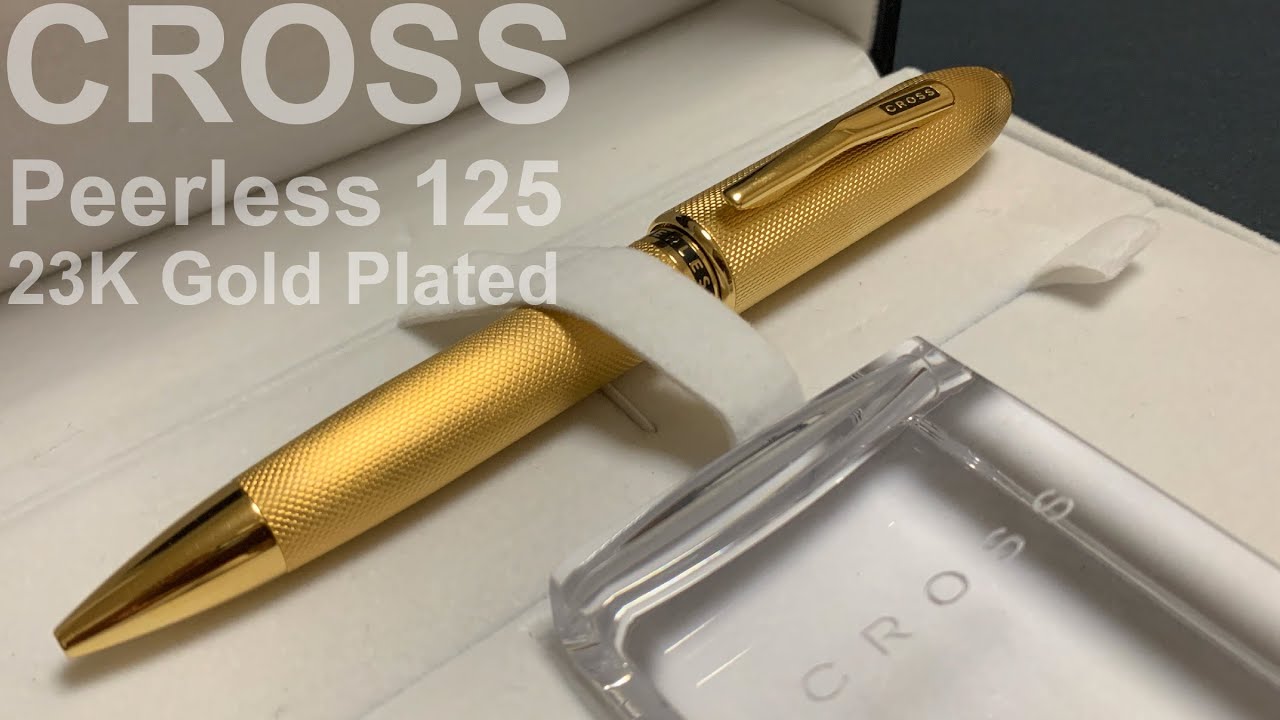 Cross Peerless 125 23K Gold Plated｜CROSSピアレス125 23金ゴールド