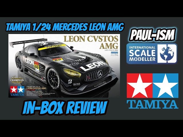 Tamiya 1/24 Mercedes Leon CVSTOS AMG In-box review - YouTube