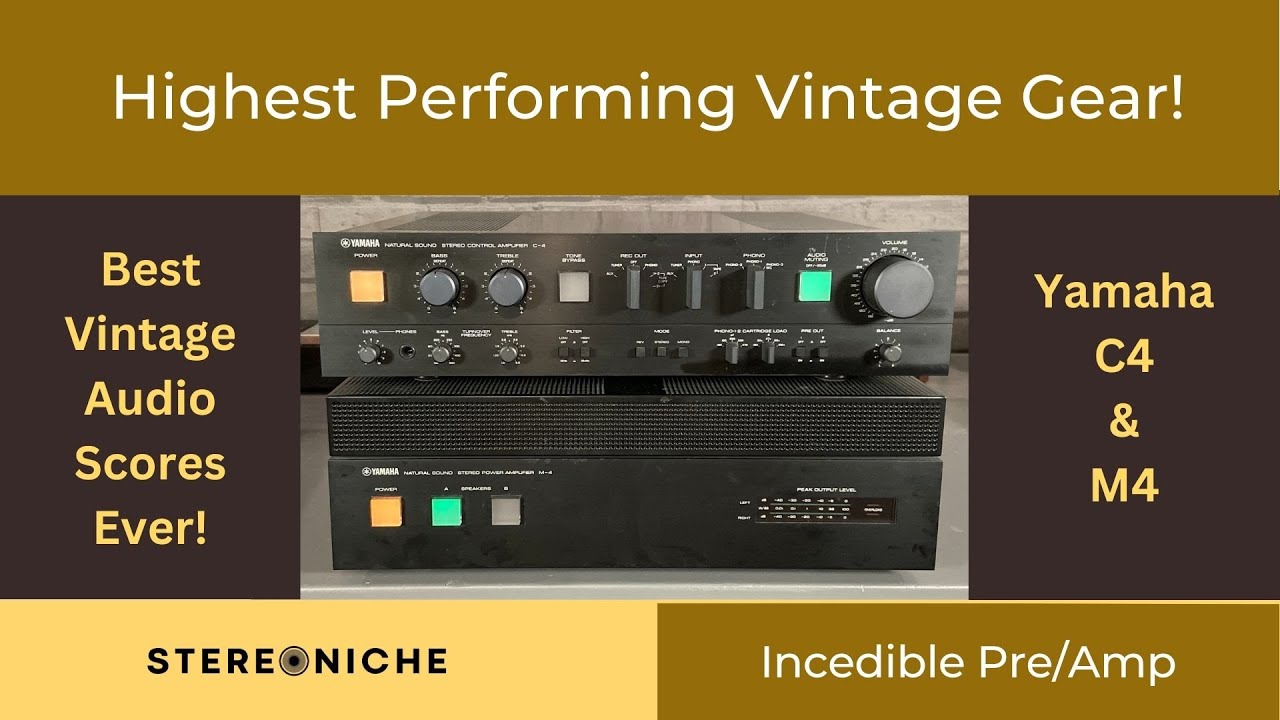 Yamaha C4 & M4 Review - Vintage Amp - Preamp Components from the