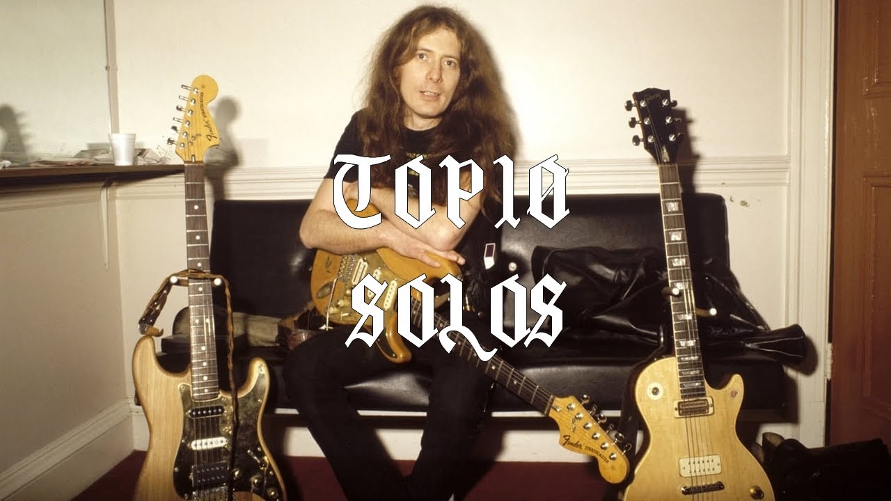 Fast Eddie Clarke : Top 10 Guitar Solos with Motörhead - YouTube