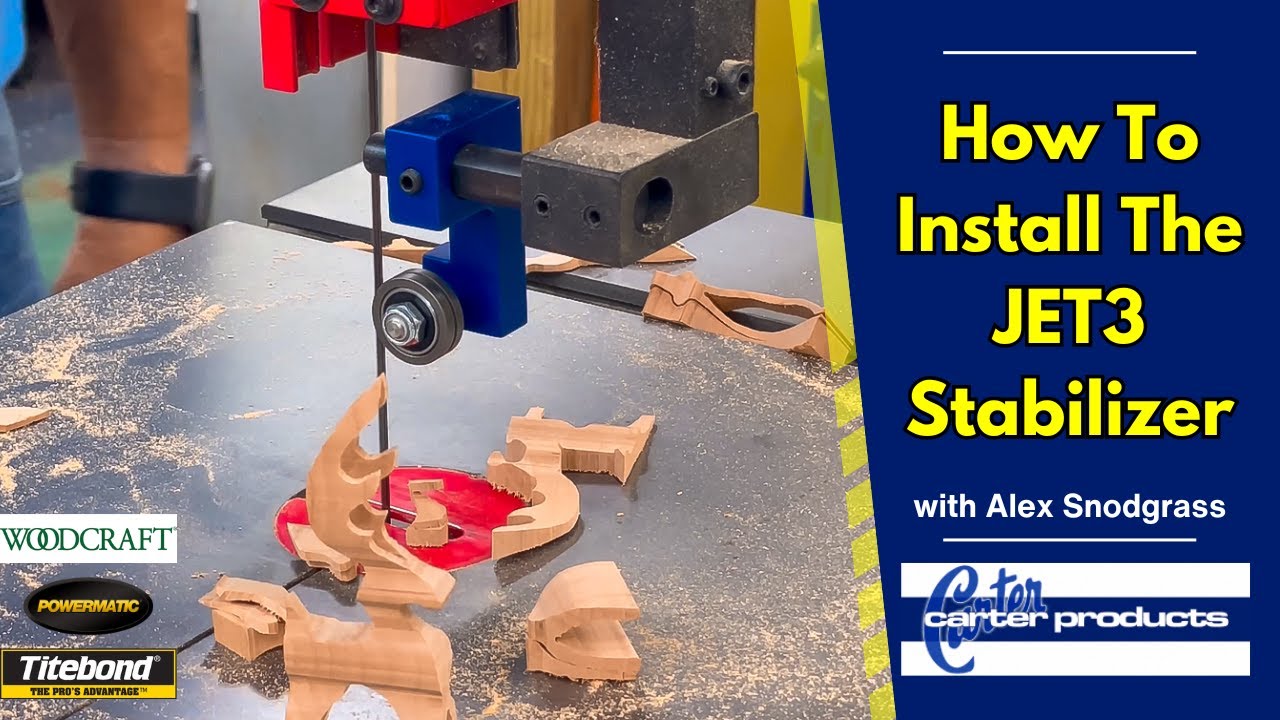 Carter Products Bandsaw Stabilizer - JET3 for Enhanced Cutting