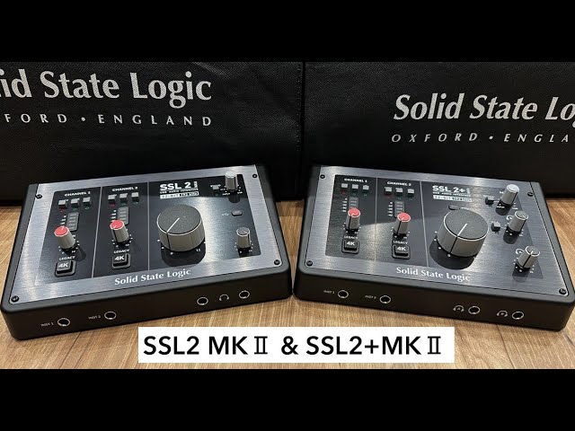 SSL2 MKⅡ & SSL2+MKⅡ USBオーディオインターフェース｛製品外観