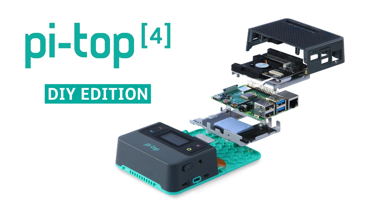 pi-top[4] DIYエディション RaspberryPi 4用ケース ミニモニター