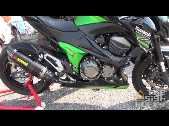 Kawasaki Z800 Akrapovič installation - YouTube
