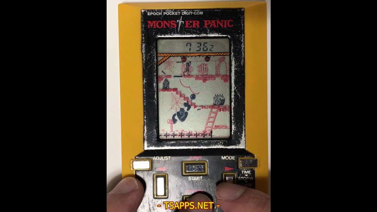 電子ゲーム】エポック社ポケットデジコム『モンスターパニック』を遊ん