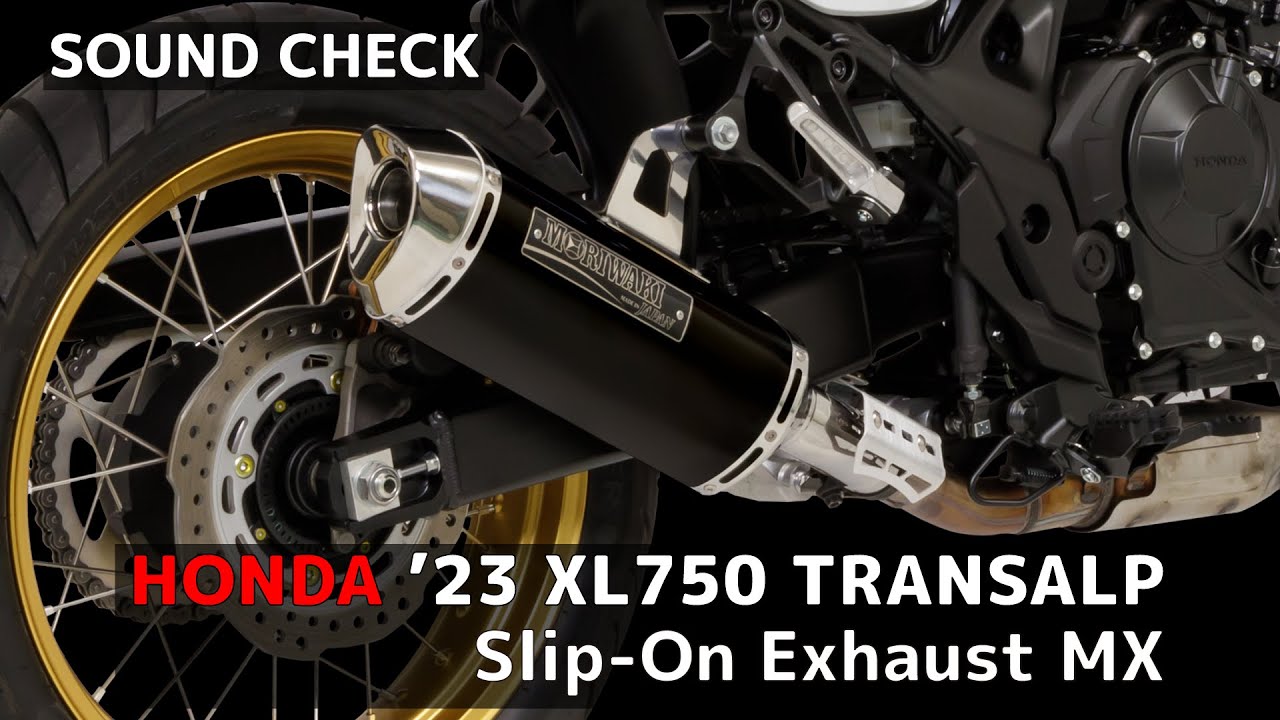SOUND CHECK】HONDA XL750 TRANSALP Slip-On Exhaust MX - YouTube
