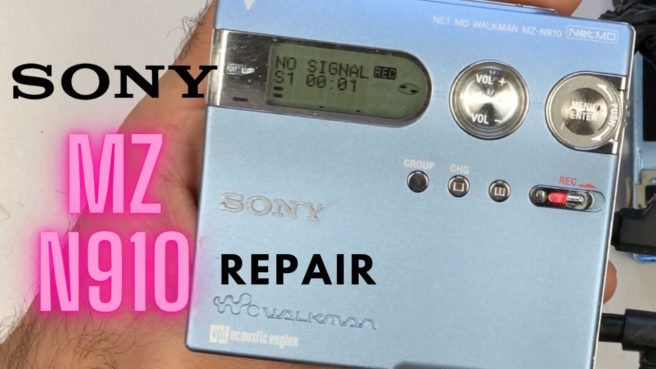 Sony MZ N910 Minidisc Walkman repair - YouTube