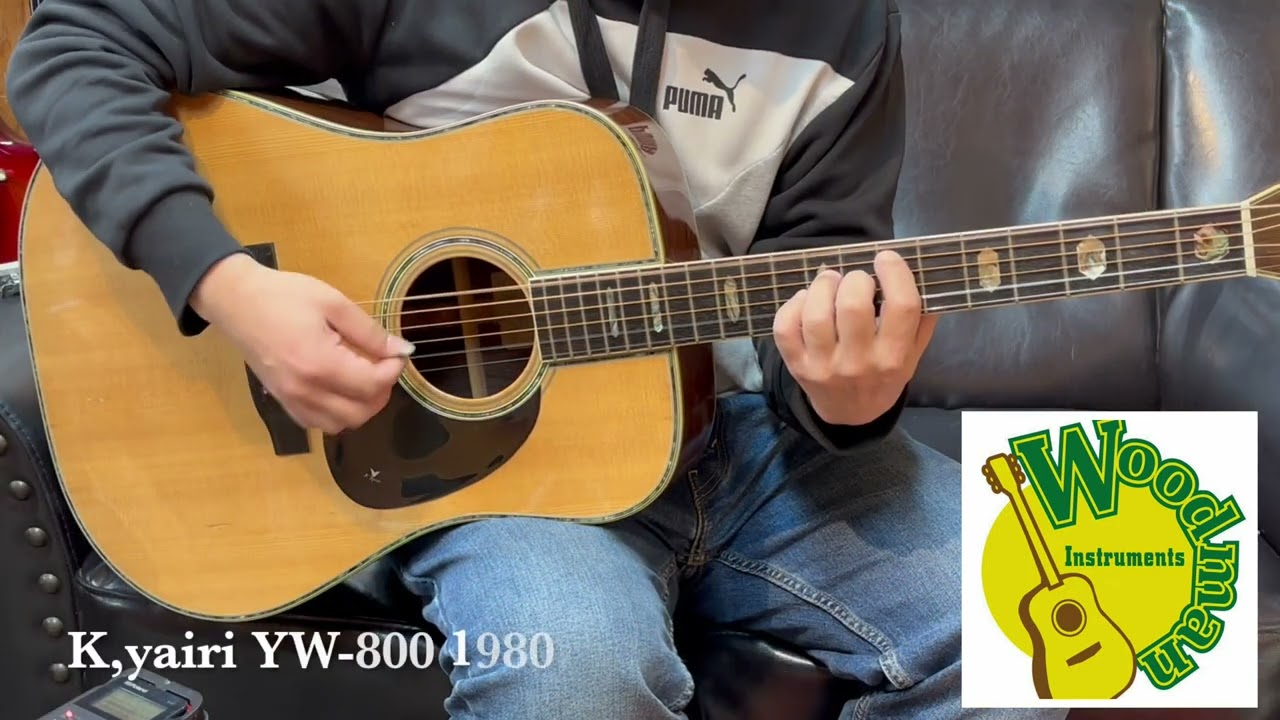 SOLD】K YAIRI YW-800 1980 【ウッドマンお茶の水】 - YouTube
