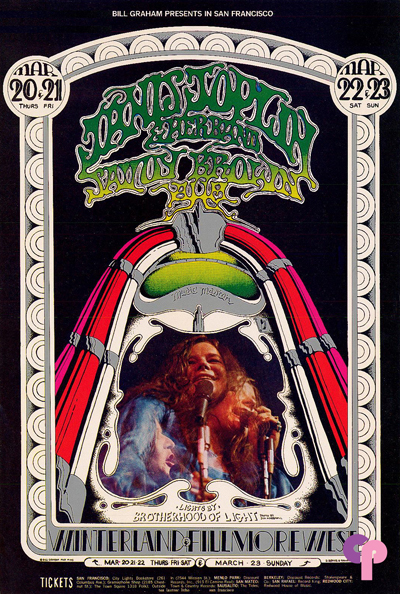Winterland ,Fillmore West 3/20-22/69 - BG-165 - Classic Posters