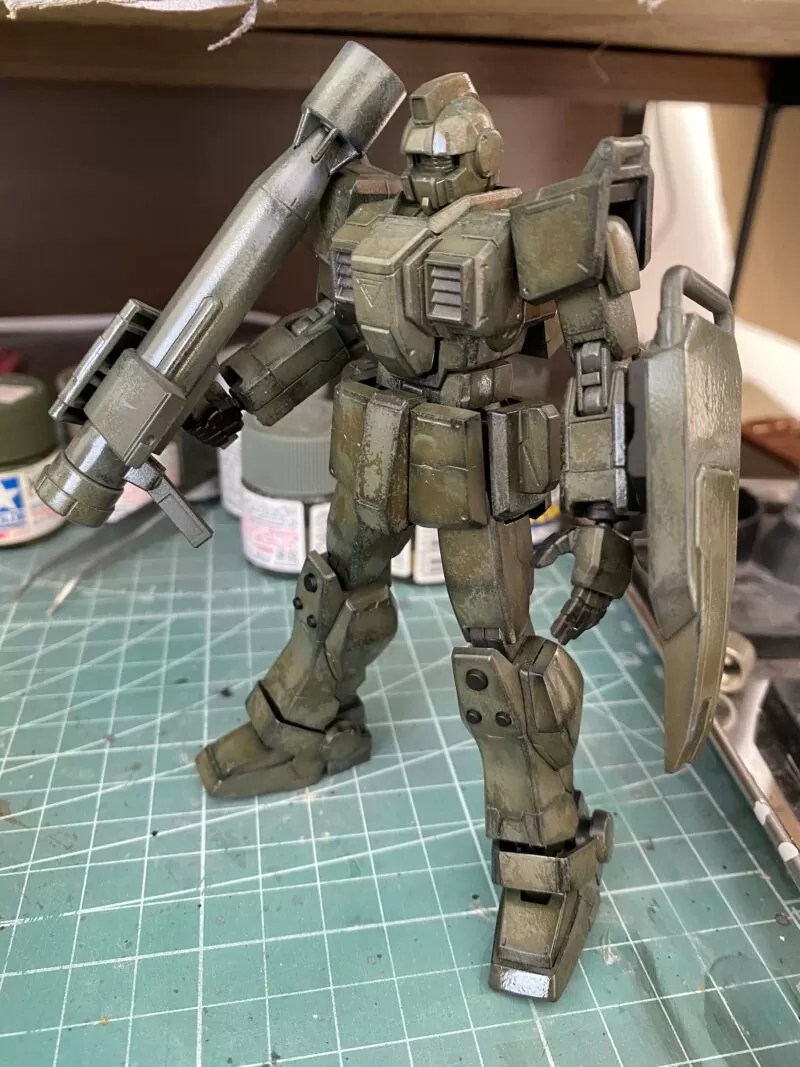ガンプラ制作記】HGUC 陸戦型ジム RGM-79[G]【ウェザリング塗装