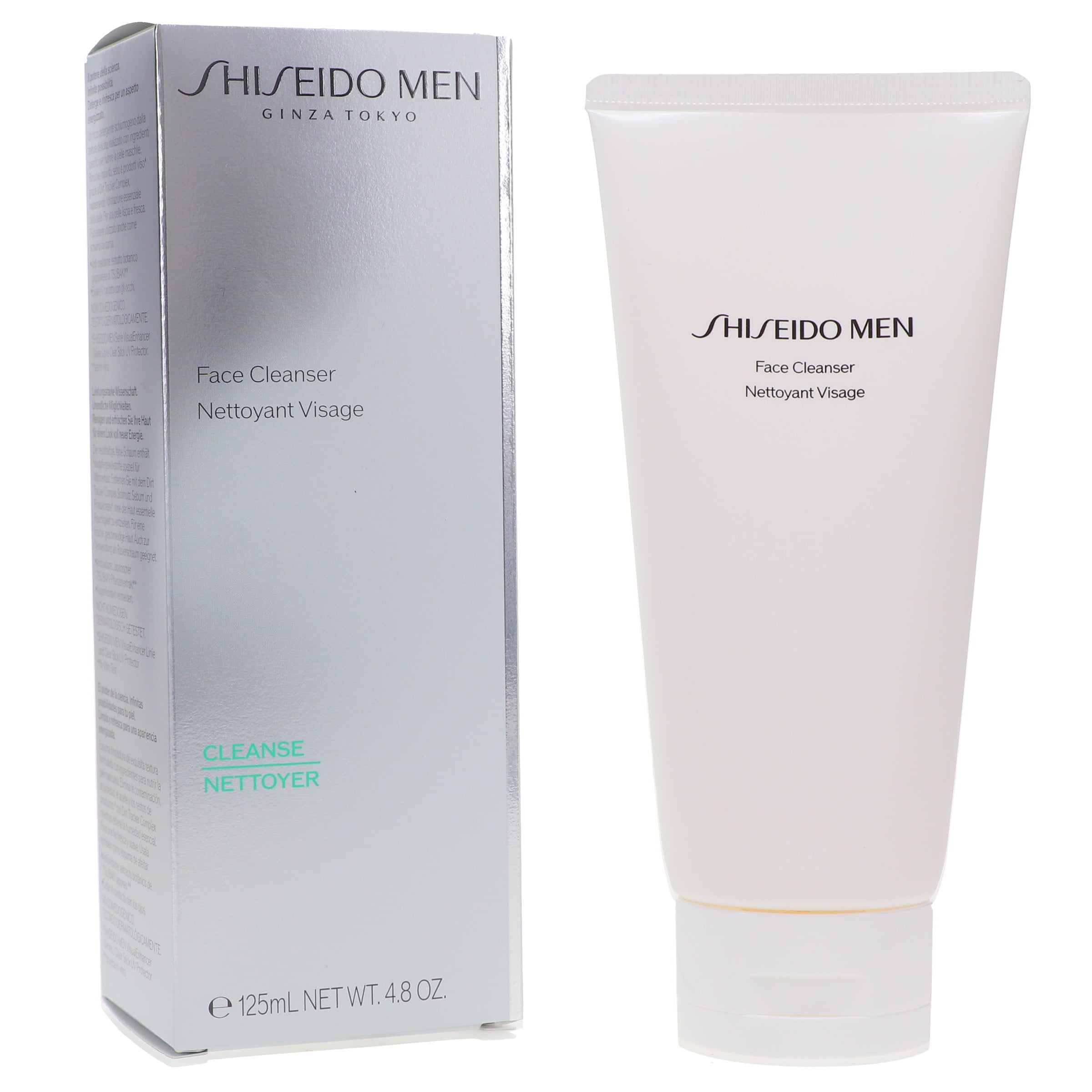 Shiseido Men Face Cleanser 4.2 oz, Foaming and Energizing, Doubles