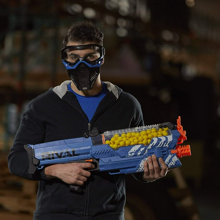 Nerf Rival Nemesis MXVII-10K Motorized Blaster, Blue, 100 FPS