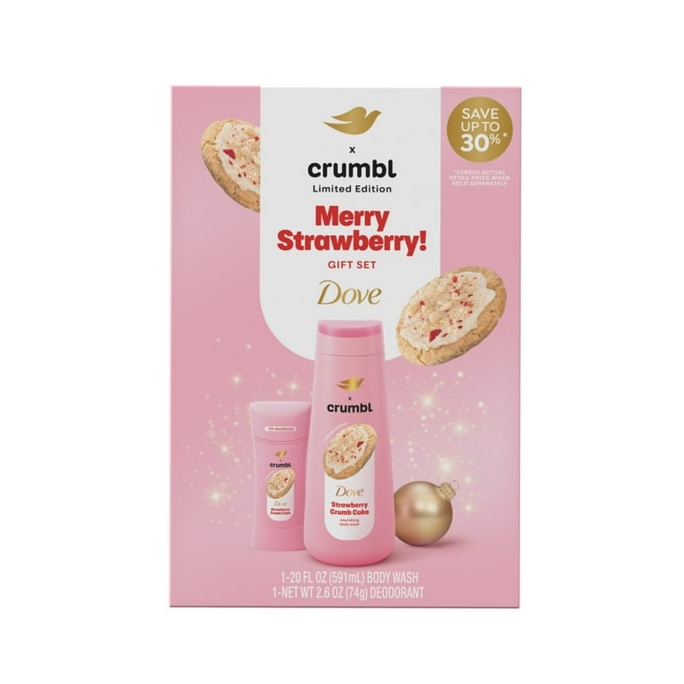 Dove Crumbl Limited Edition Body Care Gift Set Strawberry Crumb