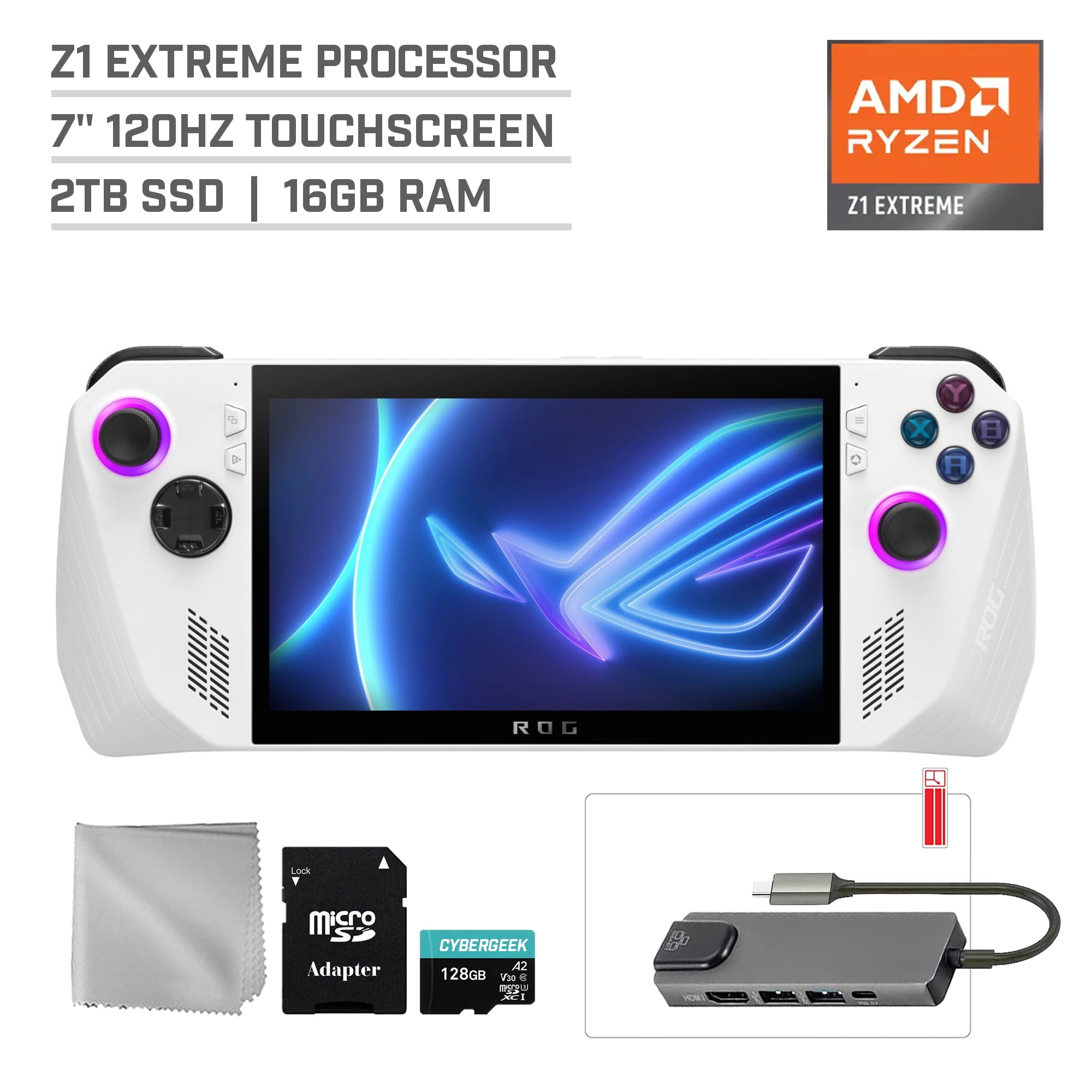 ASUS ROG Ally 2TB SSD Gaming Handheld 7-inch Touchscreen 120Hz FHD