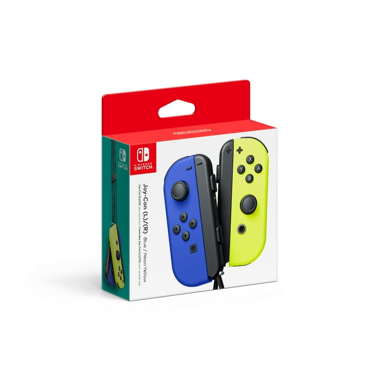Nintendo Switch Joy-Con Pair in Neon Blue & Neon Yellow - Walmart.com