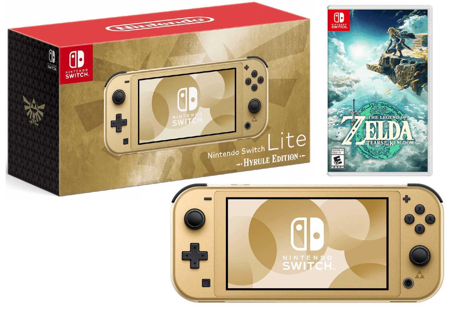 Nintendo Switch Lite: Hyrule Edition Bundle with Zelda Tears of
