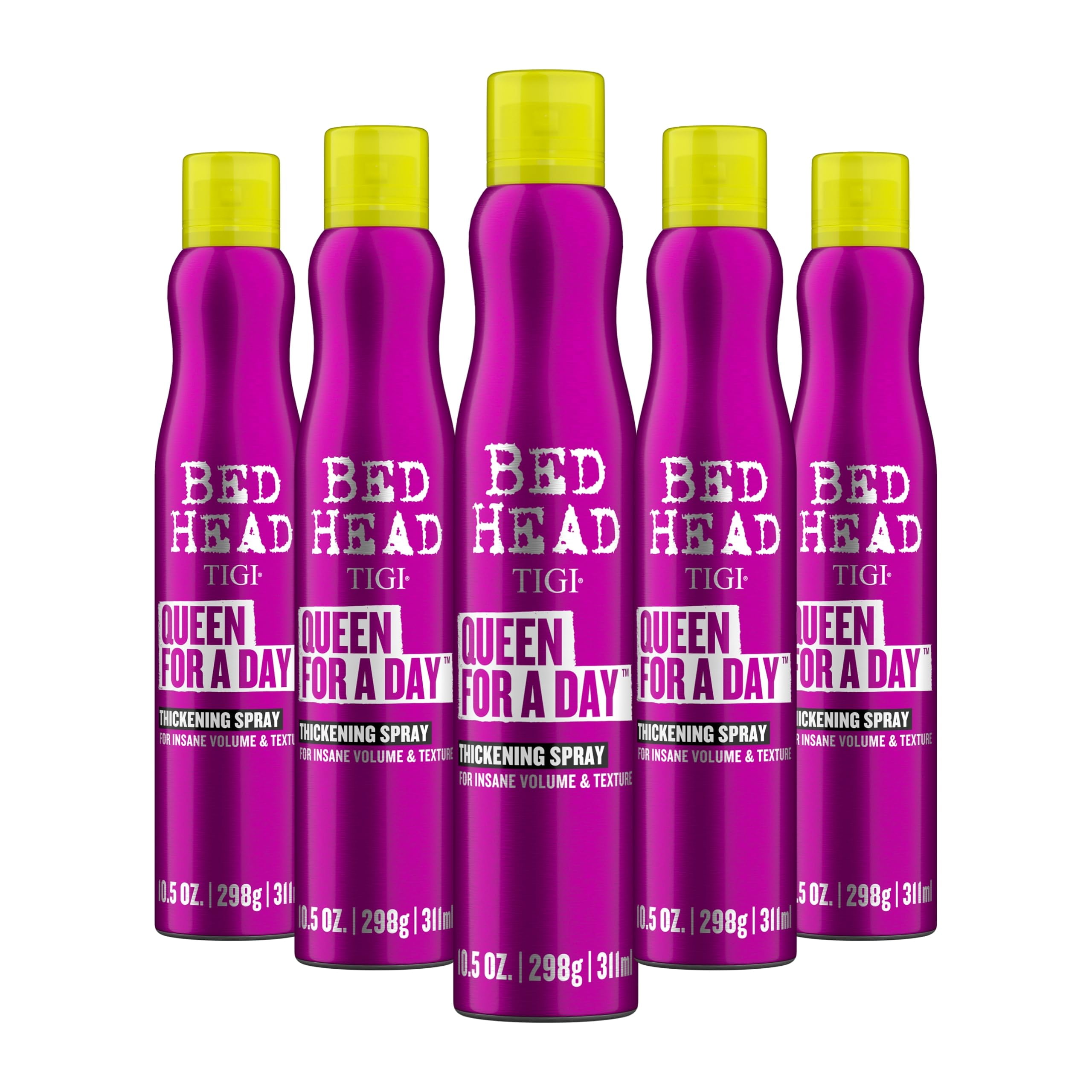 TIGI Bed Head Queen for a Day, Thickening Volumizing Spray, 5 Pack
