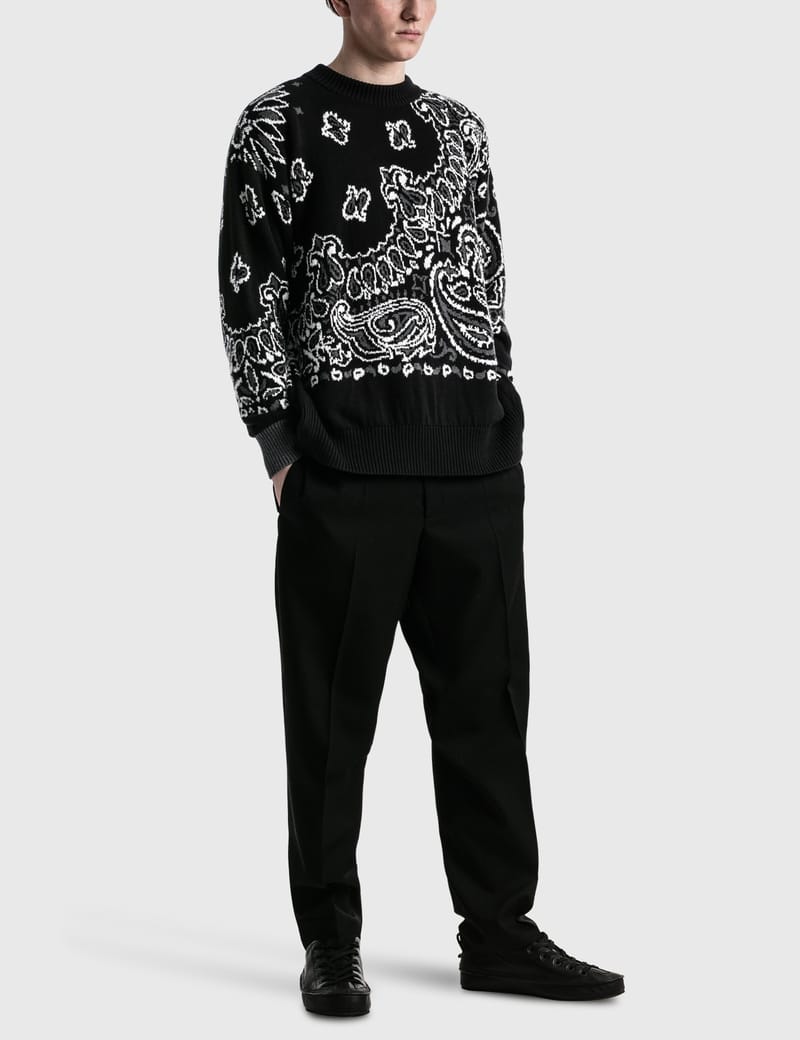 Sacai - バンダナニット プルオーバー | HBX