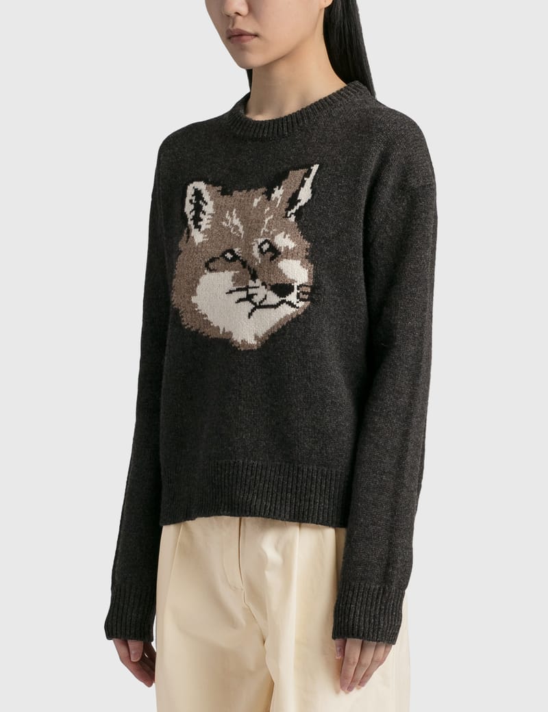 Maison Kitsuné - Big Fox Head Pullover | HBX