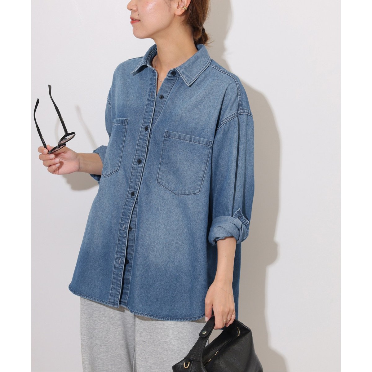 デニムオーバーサイズシャツ | ジャーナルスタンダード レリューム