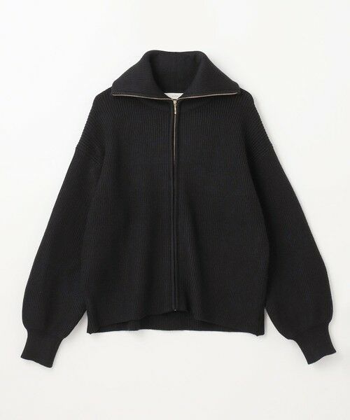 セール】 【洗濯機可】ジップアップニットブルゾン （ニット・セーター