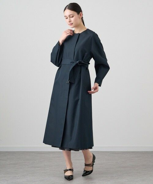 セール】 撥水ツイルノーカラーコート （トレンチコート）｜ANAYI