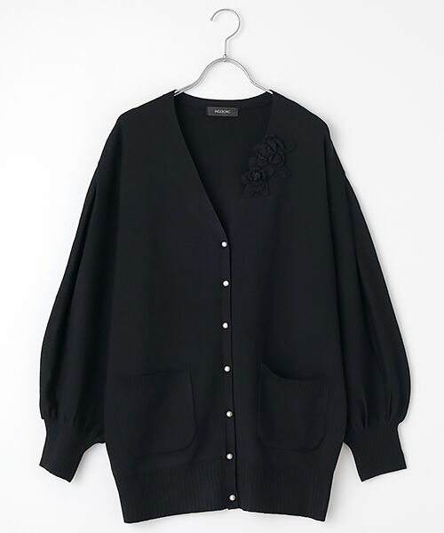 セール】 モチーフ付きニットカーディガン （カーディガン・ボレロ