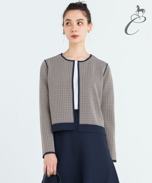 Class Lounge】SABRE STRETCH カーディガン ジャケット （ノーカラー