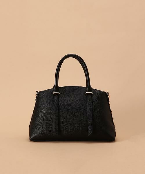 セール】 サイドスタッズ レザーハンドバッグ （ハンドバッグ